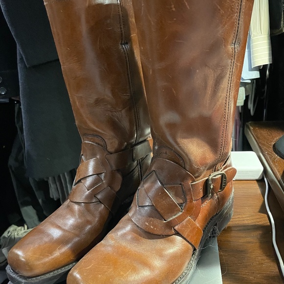 Men’s Vintage leather boots - Picture 1 of 4